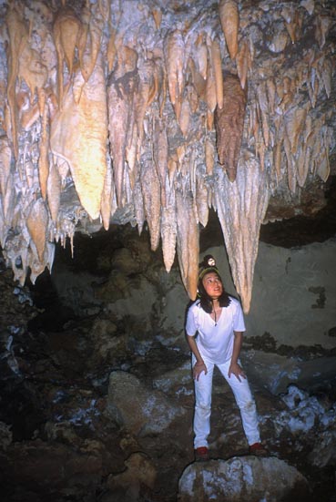 Andrea Chow in "Jaws Room", Surprise Cave.