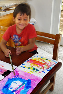 Young painter
