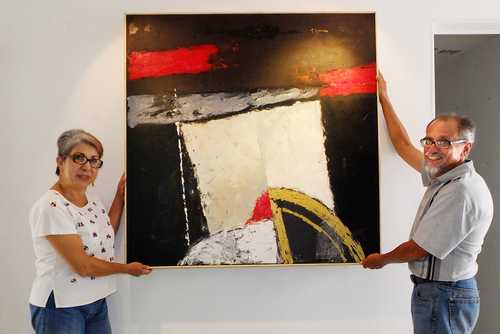 Rosy & Pepe Olivares at CIANF Abstract Art Gallery