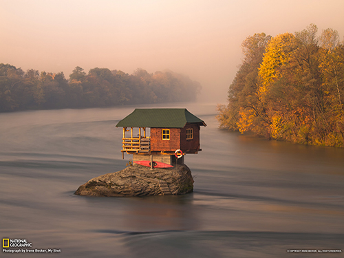House in River- Photo by Irene Becker, courtesy of National Geographic.