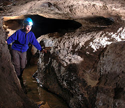 Sonia Calvillo in Chapuzón Cave