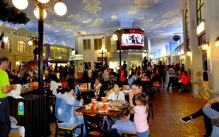 Crowded streets of KidZania