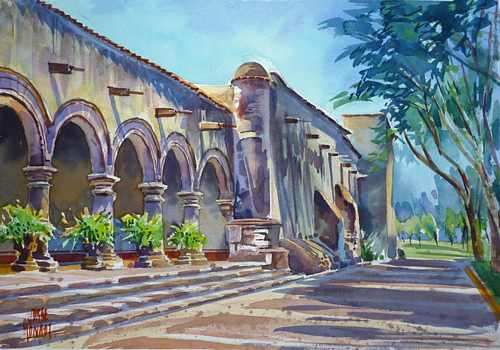 Hacienda Labor de Rivera-Painting by Jorge Monroy
