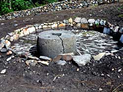 Millstone for crushing mezcal fibers Photo by J. Pint