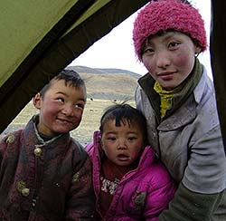 Visitors in Tibet